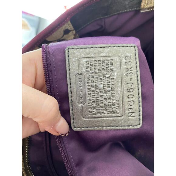 Coach Vintage Signature C Beaded Tote Bag, Early 90's Y2K - Picture 6 of 7